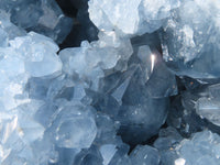 Natural Blue Celestite Geode Specimen  x 1 From Sakoany, Madagascar