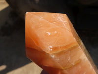 Polished Orange Twist Calcite Towers x 3 From Maevantanana, Madagascar