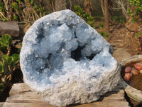 Natural Blue Celestite Geode Specimen  x 1 From Sakoany, Madagascar