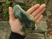 Polished One Side Polished Emerald Mtorolite Plates  x 4 From Zimbabwe