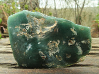 Polished One Side Polished Emerald Mtorolite Plates  x 4 From Zimbabwe