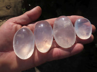 Polished Small Girasol / Durasol Aluminium Quartz Gallets / Palm Stones - sold per kg - From Madagascar - TopRock