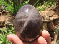 Polished Large Smokey Morion Quartz Eggs x 5 From Madagascar - TopRock