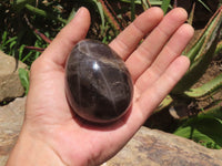 Polished Large Smokey Morion Quartz Eggs x 5 From Madagascar - TopRock