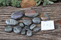 Polished Lovely Labradorite Gallets / Palm Stones x Sold per 1 Kg -  From Tulear, Madagascar - TopRock