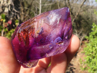 Polished Gorgeous Window Amethyst Crystals x 12 From Ankazobe, Madagascar