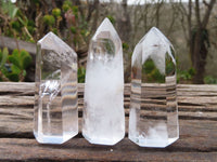 Polished Clear Quartz Crystal Points x 24 From Madagascar