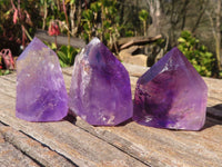 Polished Gorgeous Window Amethyst Crystals x 12 From Ankazobe, Madagascar