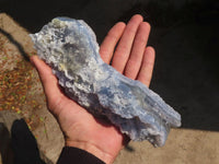 Natural Etched Blue Chalcedony Specimens  x 3 From Nsanje, Malawi