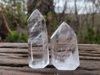 Polished Clear Quartz Crystal Points x 24 From Madagascar