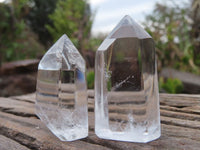 Polished Clear Quartz Crystal Points x 24 From Madagascar