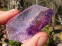 Polished Gorgeous Window Amethyst Crystals x 12 From Ankazobe, Madagascar