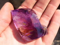 Polished Gorgeous Window Amethyst Crystals x 12 From Ankazobe, Madagascar