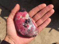 Polished Rare Rhodonite Free Forms x 4 From Zimbabwe