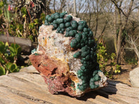 Natural Rare Ball Malachite On Drusy Quartz & Dolomite Specimen x 1 From Kambove, Congo