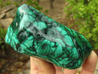 Polished Malachite Free Forms x 3 From Kolwezi, Congo