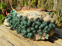 Natural Rare Ball Malachite On Drusy Quartz & Dolomite Specimen x 1 From Kambove, Congo