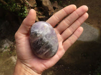 Polished Extra Large Dream Amethyst Palm Stones  x 6 From Madagascar - TopRock