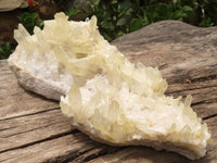 Natural Extra Large Clear Quartz Cluster With Golden Limonite Tint x 1 From Madagascar - TopRock