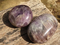 Polished Extra Large Dream Amethyst Palm Stones  x 6 From Madagascar - TopRock