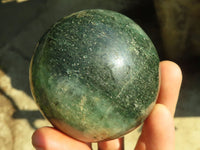 Polished  Green Fuchsite Quartz Spheres With Mica & Pyrite Flecks  x 2 From Madagascar