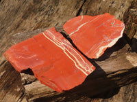 Natural Large Red Jasper Slabs  x 2 From Northern Cape, South Africa - TopRock