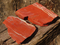 Natural Large Red Jasper Slabs  x 2 From Northern Cape, South Africa - TopRock