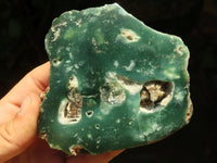 Polished Green Mtorolite / Emerald Chrome Chrysoprase Plates  x 3 From Zimbabwe - TopRock