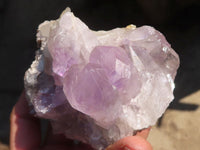 Natural Jacaranda Amethyst Clusters x 2 From Mumbwe, Zambia