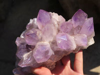 Natural Jacaranda Amethyst Clusters x 2 From Mumbwe, Zambia