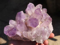 Natural Jacaranda Amethyst Clusters x 2 From Mumbwe, Zambia