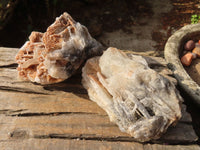 Natural Rare Bladed Baryte Specimens  x 2 From Congo