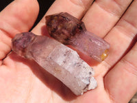 Natural Smokey Amethyst Window Quartz Crystals  x 20 From Chiredzi, Zimbabwe - Toprock Gemstones and Minerals 