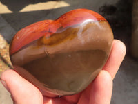 Polished Polychrome Jasper Hearts  x 6 From Madagascar