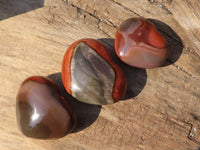 Polished Polychrome Jasper Hearts  x 6 From Madagascar