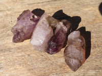 Natural Smokey Amethyst Window Quartz Crystals  x 20 From Chiredzi, Zimbabwe - Toprock Gemstones and Minerals 