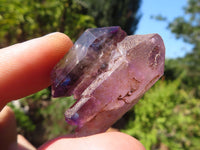 Natural Smokey Amethyst Window Quartz Crystals  x 20 From Chiredzi, Zimbabwe - Toprock Gemstones and Minerals 