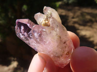 Natural Smokey Amethyst Window Quartz Crystals  x 20 From Chiredzi, Zimbabwe - Toprock Gemstones and Minerals 