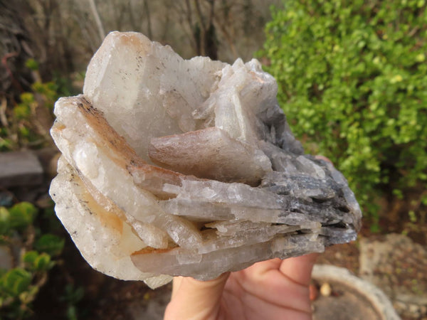 Natural Rare Bladed Baryte Specimens x 2 From Congo