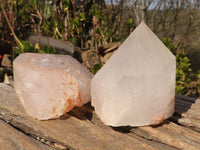 Natural Large Quartz Crystal Specimens x 12 From Mpika, Zambia