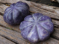 Polished Purple Lepidolite Pumpkin Carvings  x 4 From Zimbabwe - TopRock