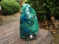 Polished Stunning Extra Large Blue Malacholla Display Piece  x 1 From Congo - TopRock