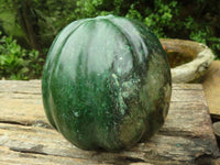 Polished Green Verdite Pumpkin Carving x 1 From Zimbabwe - Toprock Gemstones and Minerals 