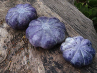 Polished Purple Lepidolite Pumpkin Carvings  x 4 From Zimbabwe - TopRock