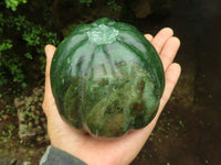 Polished Green Verdite Pumpkin Carving x 1 From Zimbabwe - Toprock Gemstones and Minerals 