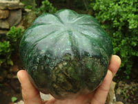 Polished Green Verdite Pumpkin Carving x 1 From Zimbabwe - Toprock Gemstones and Minerals 