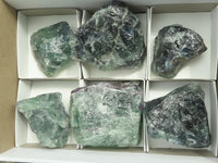 Natural Watermelon Fluorite Cobbed Specimens  x 6 From Uis, Namibia - TopRock