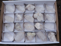 Natural Single Clear Quartz Crystals  x 20 From Zambia - Toprock Gemstones and Minerals 