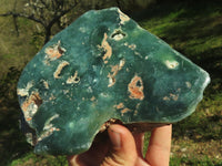 Polished Large Green Mtorolite Emerald Chrysoprase Plates  x 2 From Mutorashanga, Zimbabwe - TopRock