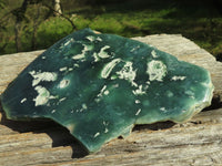 Polished Large Green Mtorolite Emerald Chrysoprase Plates  x 2 From Mutorashanga, Zimbabwe - TopRock